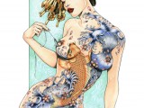 geisha_with_koi_carp_by_zoe_lacchei.jpg