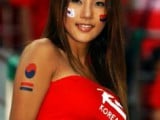 pretty korean world cup girl - face painting-t08554.jpg