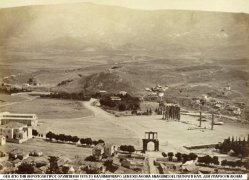  ΑΠΟ ΑΚΡΟΠΟΛΗ ΠΡΟΣ ΟΛΥΜΠΙΕΙΟΝ 1870. ΤΟ ΚΑΛΛΙΜΑΡΜΑΡΟ ΔΕΝ ΕΧΕΙ ΑΚΟΜΑ ΑΝΑΚΑΙΝΙΣΘΕΙ. ΠΑΓΚΡΑΤΙ ΚΛΠ....jpg